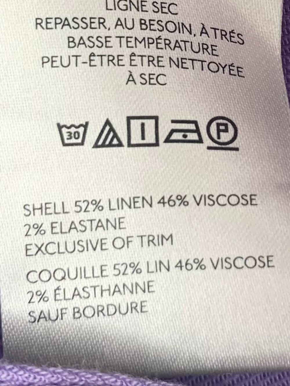 NWT Anthro Maeve The Colette Shorts in Linen Blend, Violet Purple (Rare), 28 - Picture 8 of 13